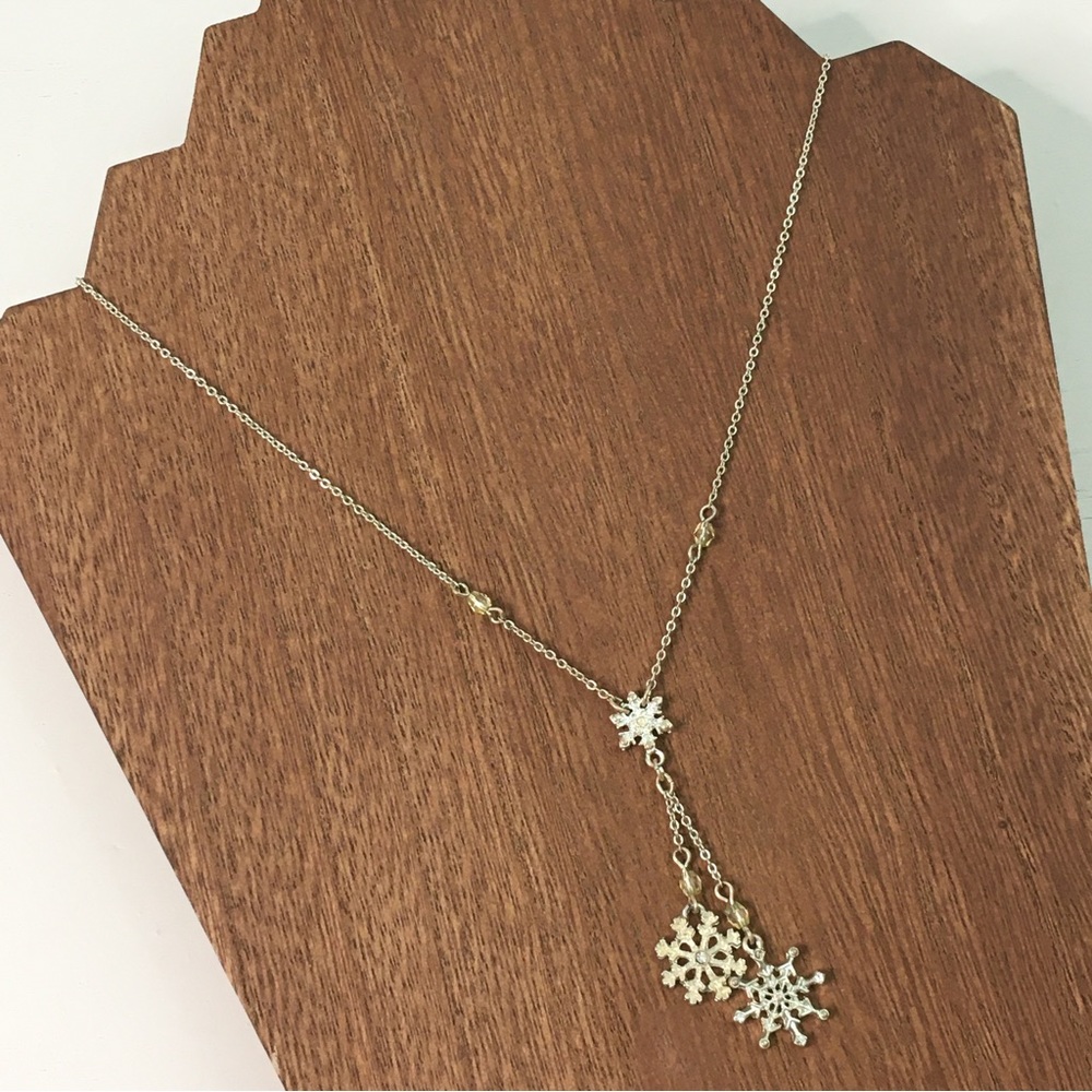 Silver Snowflake Necklace - Picture 2 of 7